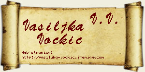 Vasiljka Voćkić vizit kartica